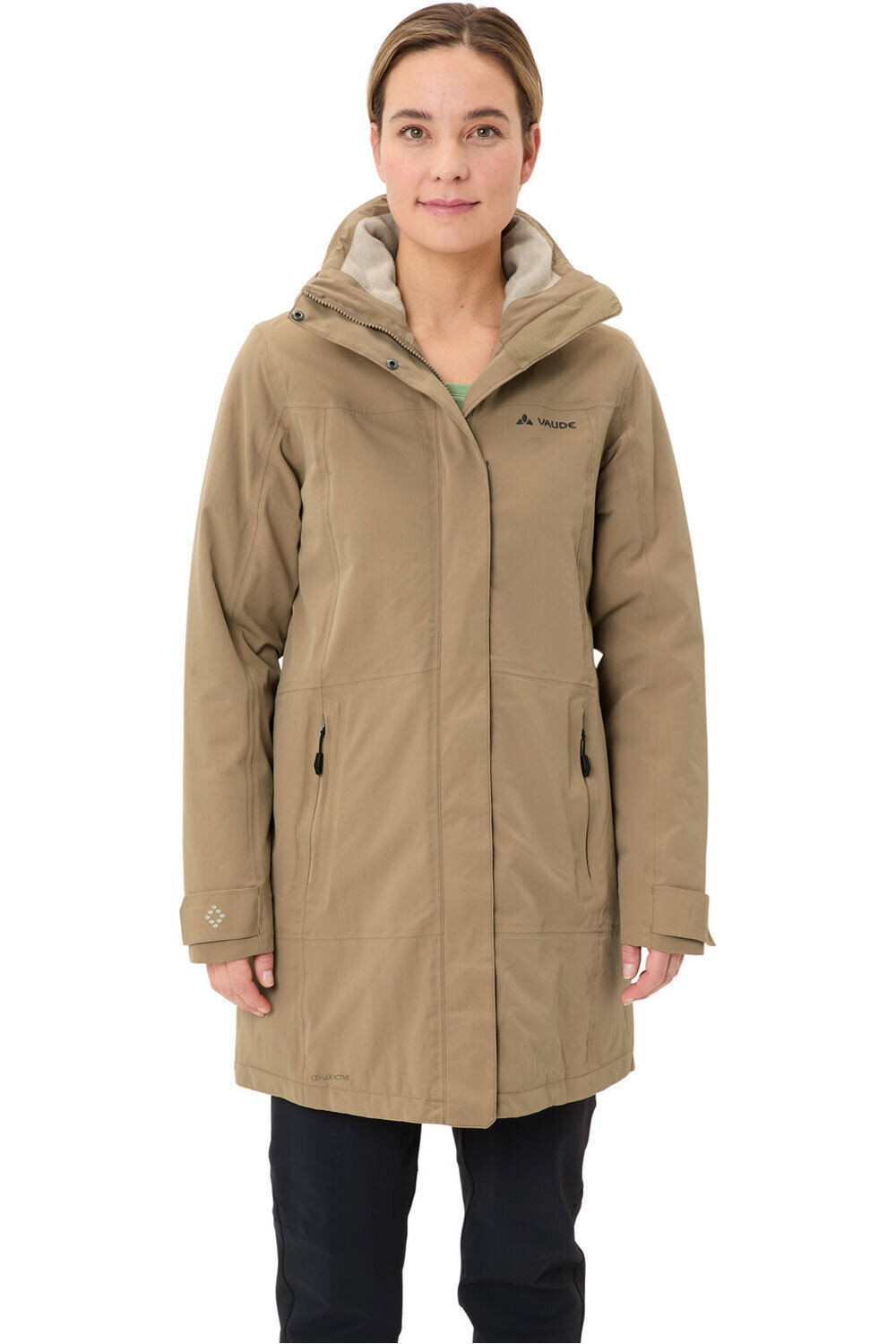 Vaude chaqueta outdoor mujer Women's Skomer Wool Parka II vista frontal