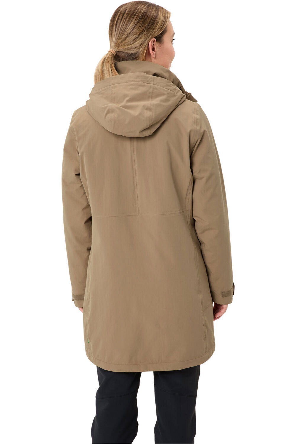 Vaude chaqueta outdoor mujer Women's Skomer Wool Parka II vista trasera