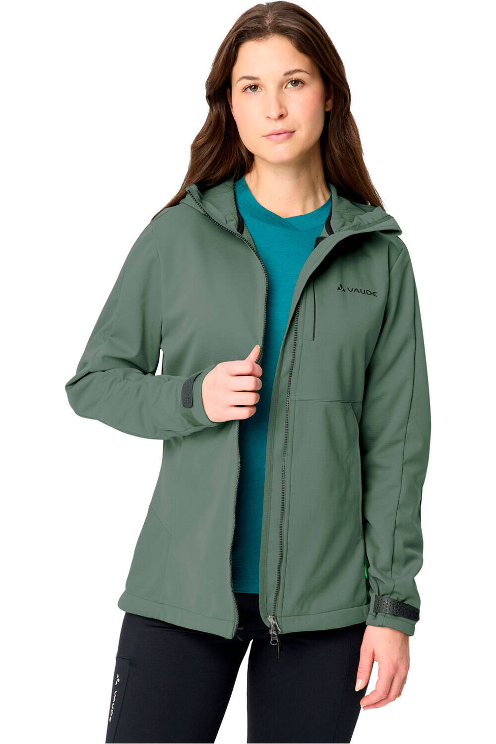 Vaude chaqueta softshell mujer Women's All Year Elope Softshell Jacket II vista detalle