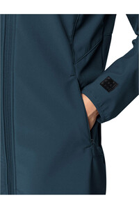 Vaude chaqueta softshell mujer Women's Moena Softshell Parka vista detalle