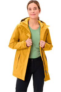 Vaude chaqueta softshell mujer Women's Rosemoor Padded Parka vista detalle