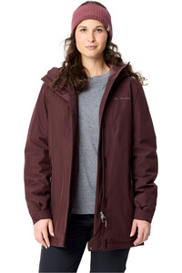 Vaude chaqueta softshell mujer Women's Rosemoor Padded Parka vista detalle