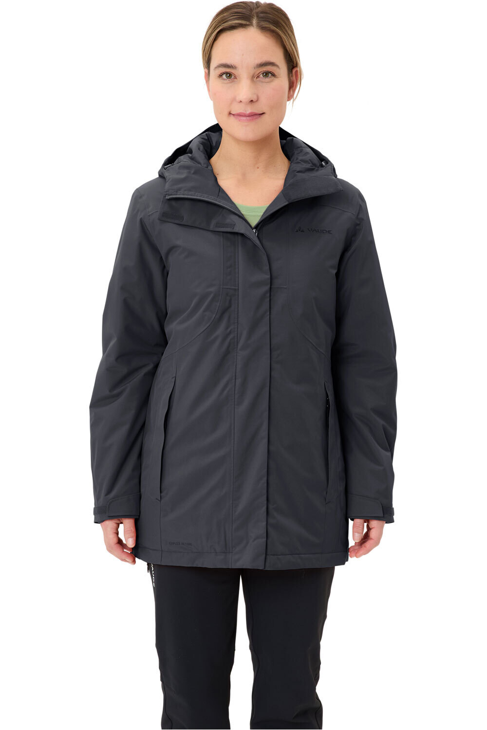 Vaude chaqueta softshell mujer Women's Rosemoor Padded Parka vista frontal