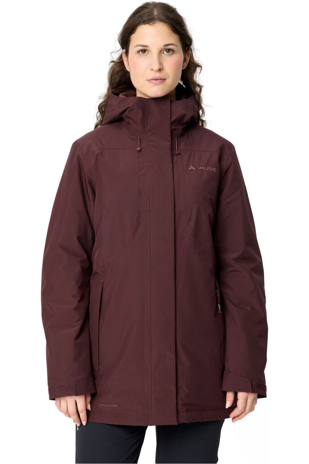 Vaude chaqueta softshell mujer Women's Rosemoor Padded Parka vista frontal