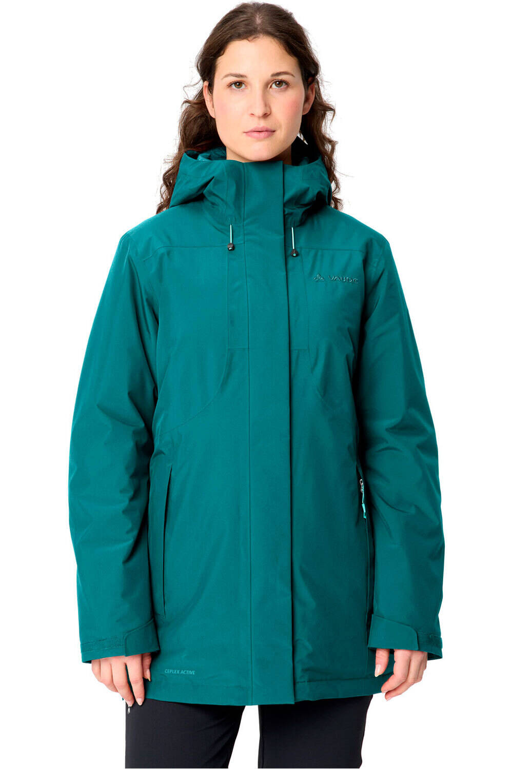 Vaude chaqueta softshell mujer Women's Rosemoor Padded Parka vista frontal