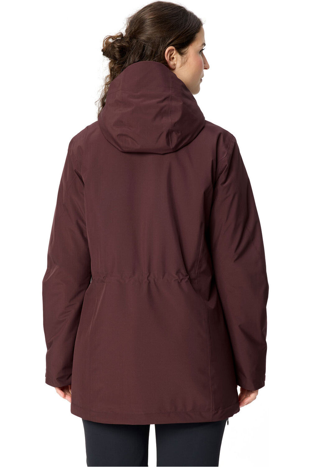 Vaude chaqueta softshell mujer Women's Rosemoor Padded Parka vista trasera