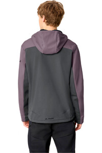 Vaude cortavientos ciclismo hombre Men's Qimsa Hooded Softshell Jacket II vista trasera