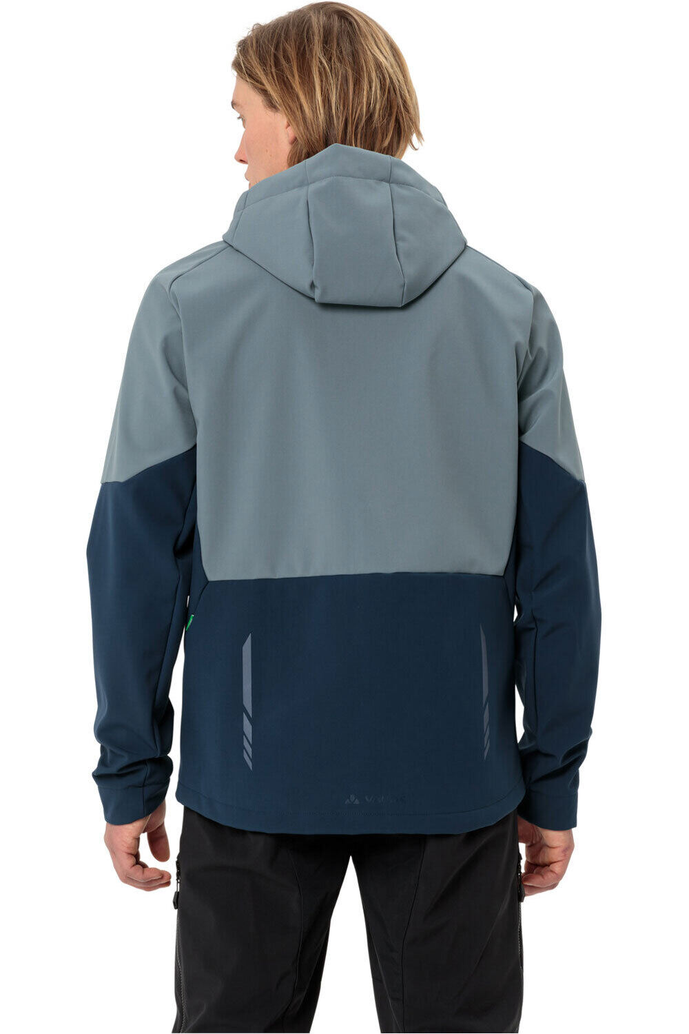 Vaude cortavientos ciclismo hombre Men's Qimsa Softshell Jacket vista trasera