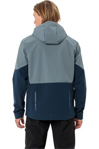 Vaude cortavientos ciclismo hombre Men's Qimsa Softshell Jacket vista trasera
