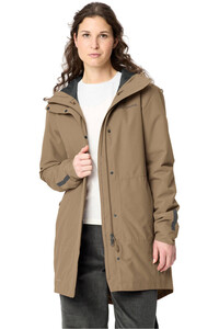 Vaude cortavientos ciclismo mujer Women's Cyclist padded Parka II vista detalle