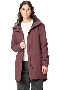 Vaude cortavientos ciclismo mujer Women's Cyclist padded Parka II vista detalle