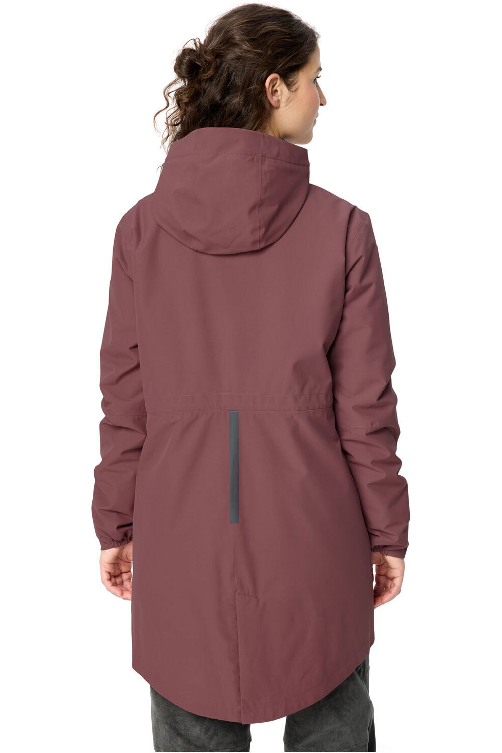 Vaude cortavientos ciclismo mujer Women's Cyclist padded Parka II vista trasera