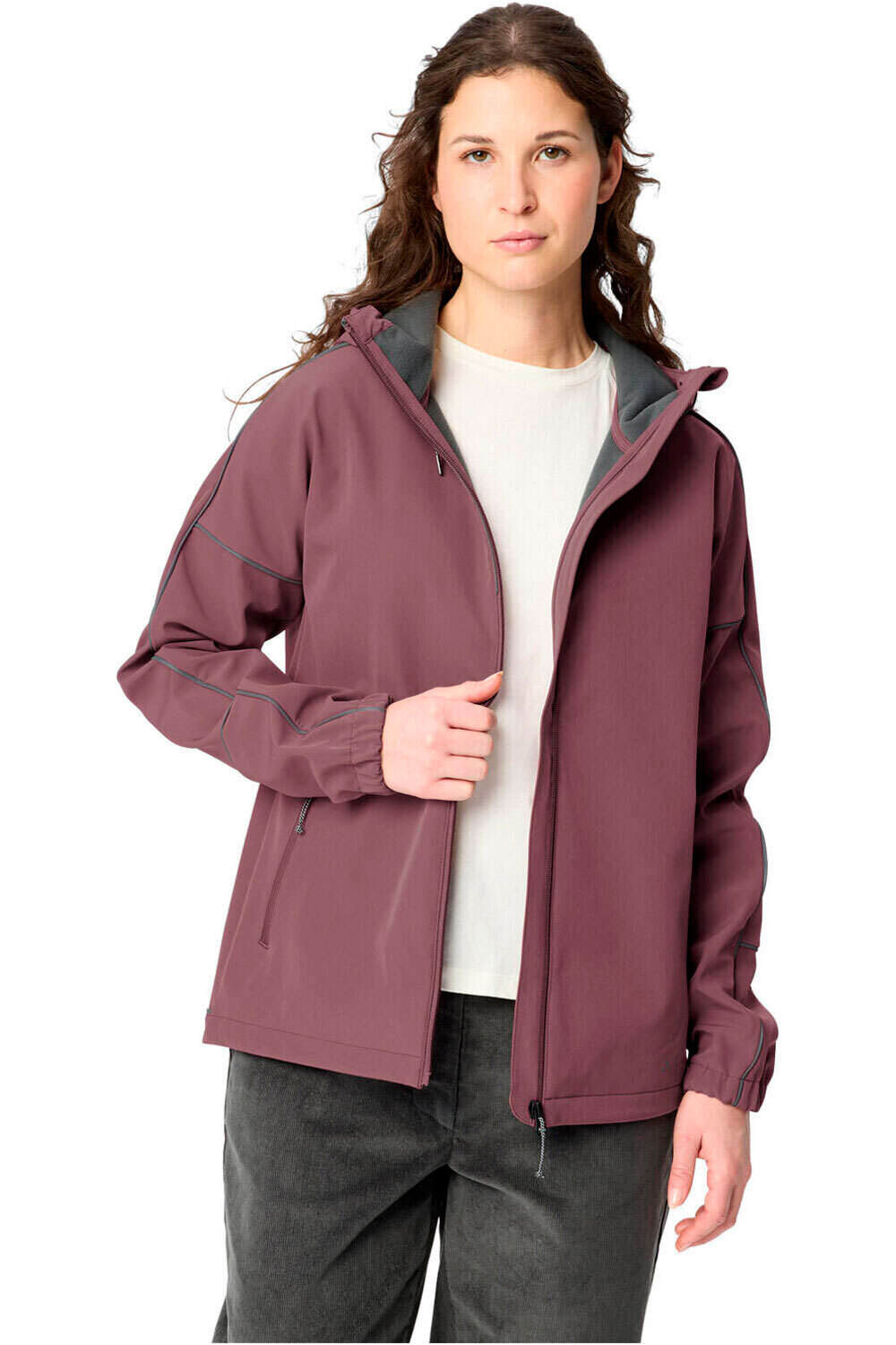 Vaude cortavientos ciclismo mujer Women's Cyclist Softshell Jacket vista detalle