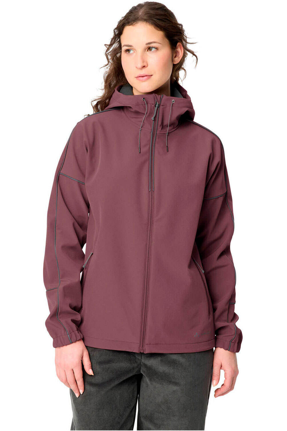 Vaude cortavientos ciclismo mujer Women's Cyclist Softshell Jacket vista frontal