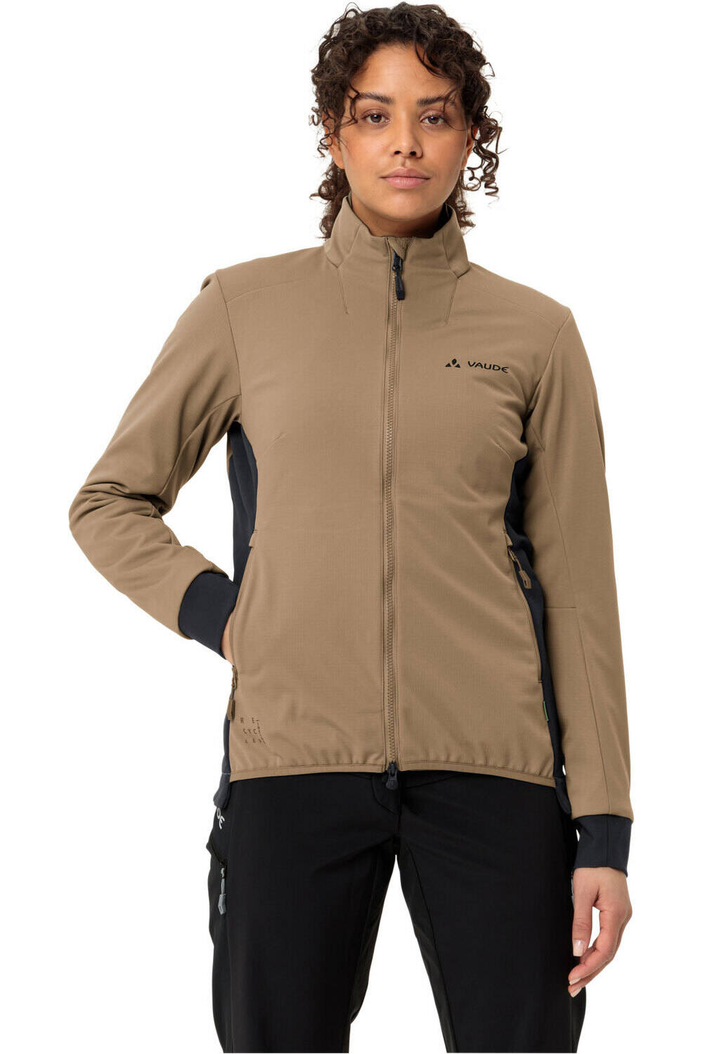 Vaude cortavientos ciclismo mujer Women's Moab Pro Softshell Jacket vista frontal
