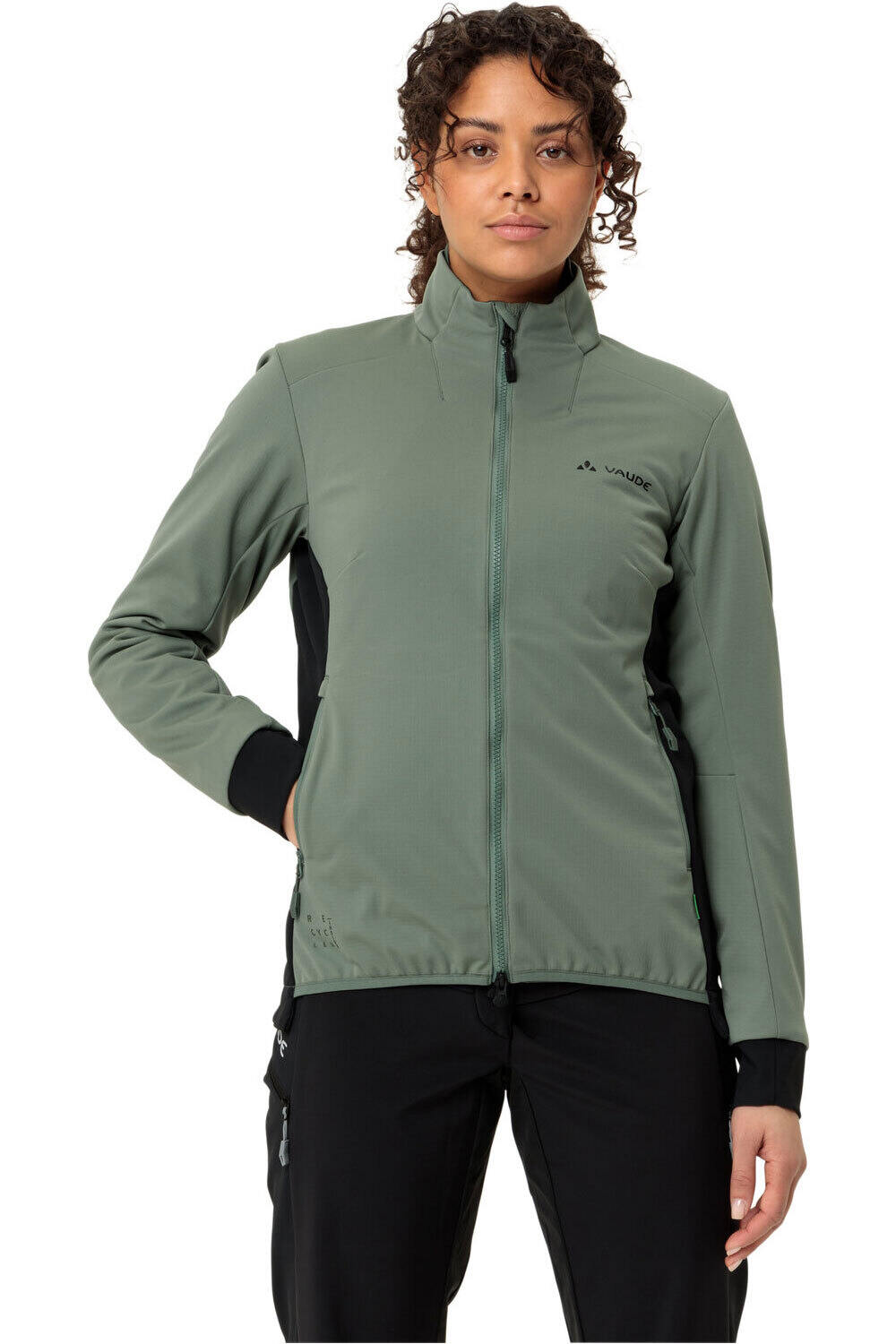 Vaude cortavientos ciclismo mujer Women's Moab Pro Softshell Jacket vista frontal