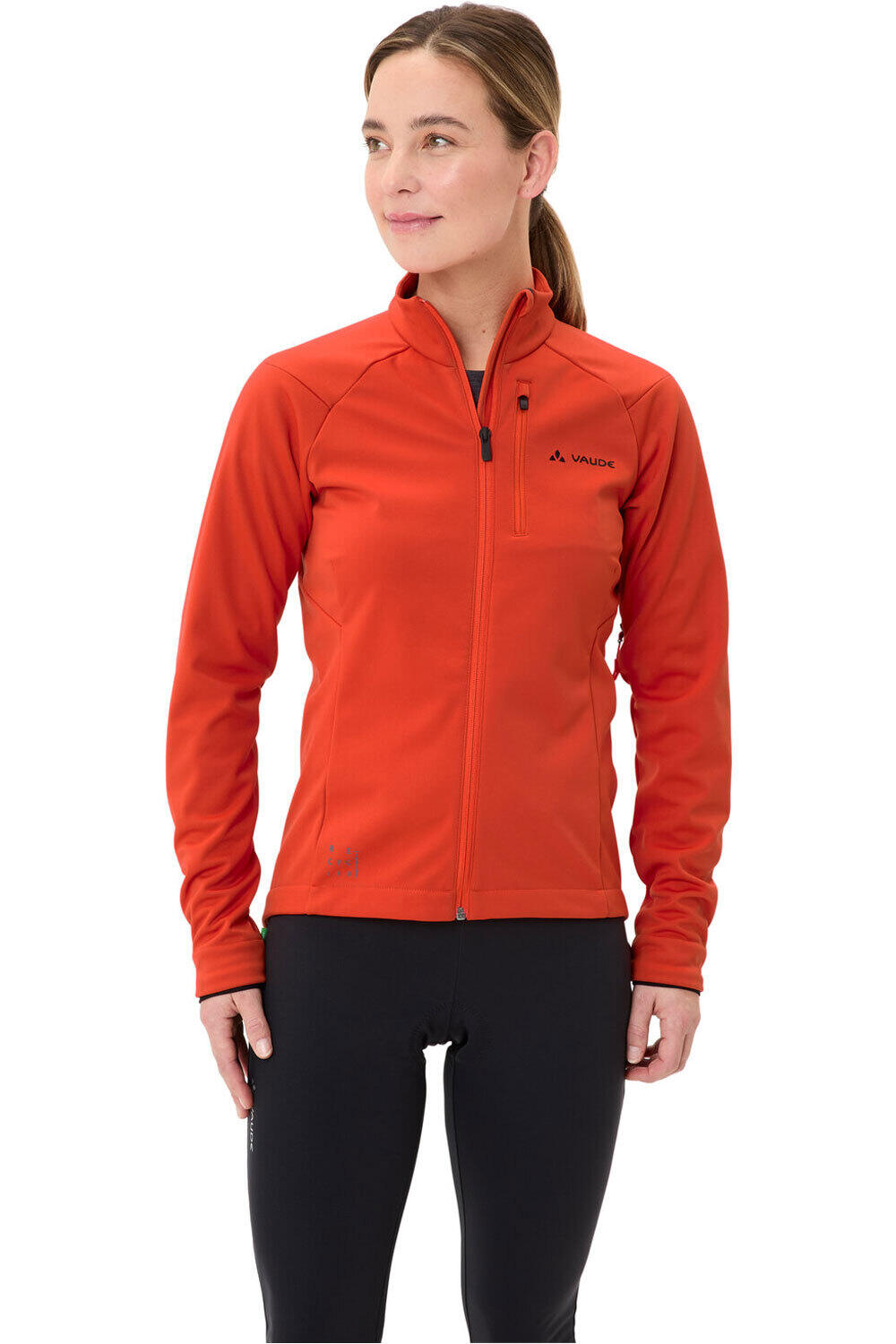 Vaude cortavientos ciclismo mujer Women's Posta Softshell Jacket II vista frontal
