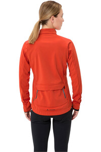Vaude cortavientos ciclismo mujer Women's Posta Softshell Jacket II vista trasera