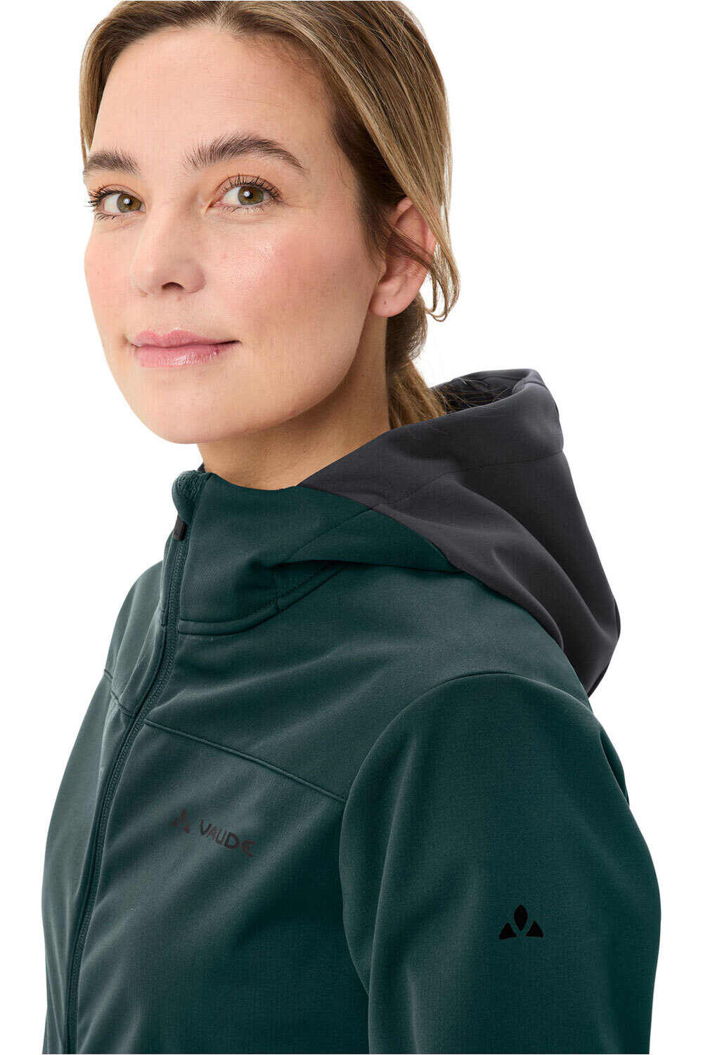 Vaude cortavientos ciclismo mujer Women's Qimsa Hooded Softshell Jacket 03