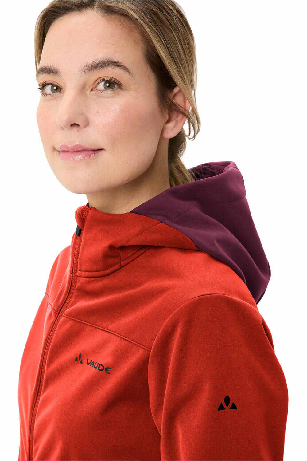 Vaude cortavientos ciclismo mujer Women's Qimsa Hooded Softshell Jacket 04