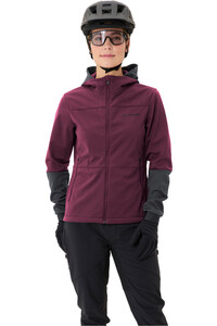 Vaude cortavientos ciclismo mujer Women's Qimsa Hooded Softshell Jacket vista detalle