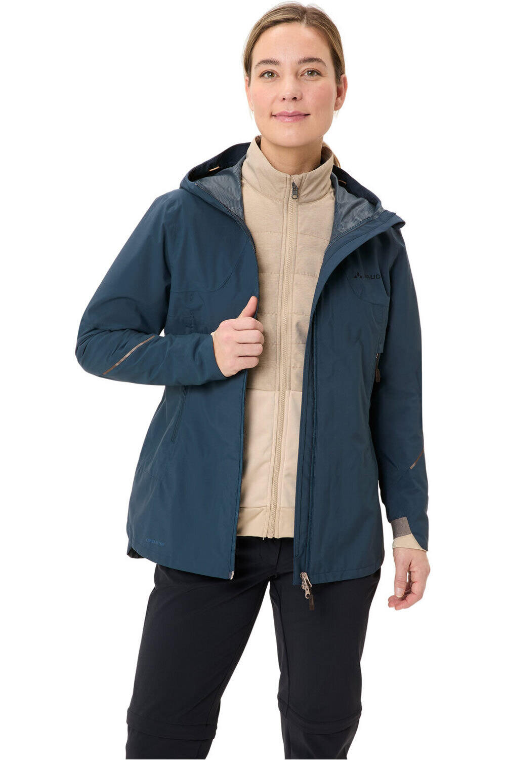 Vaude cortavientos ciclismo mujer Women's Yaras 3in1 Jacket vista frontal