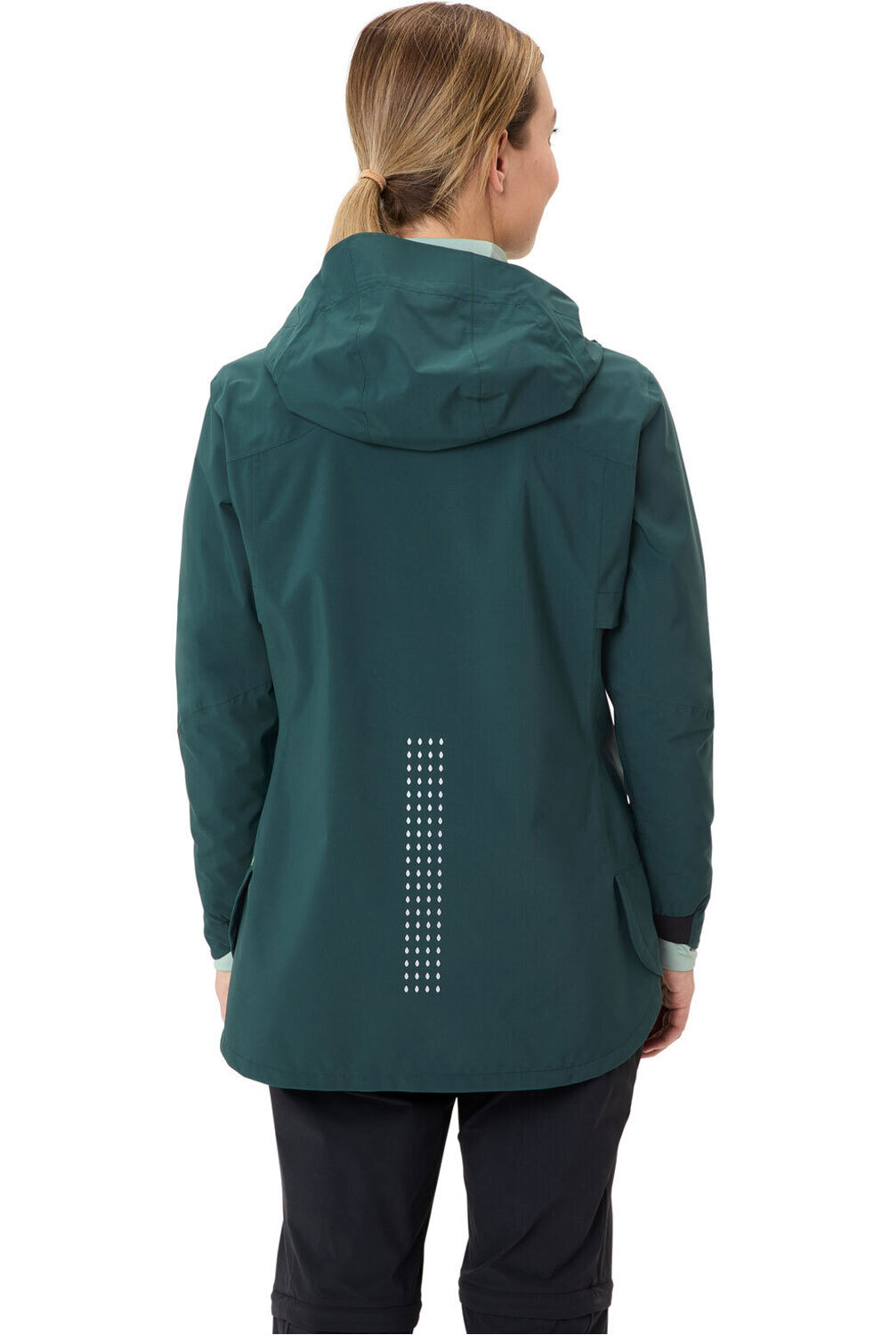 Vaude cortavientos ciclismo mujer Women's Yaras 3in1 Jacket vista trasera