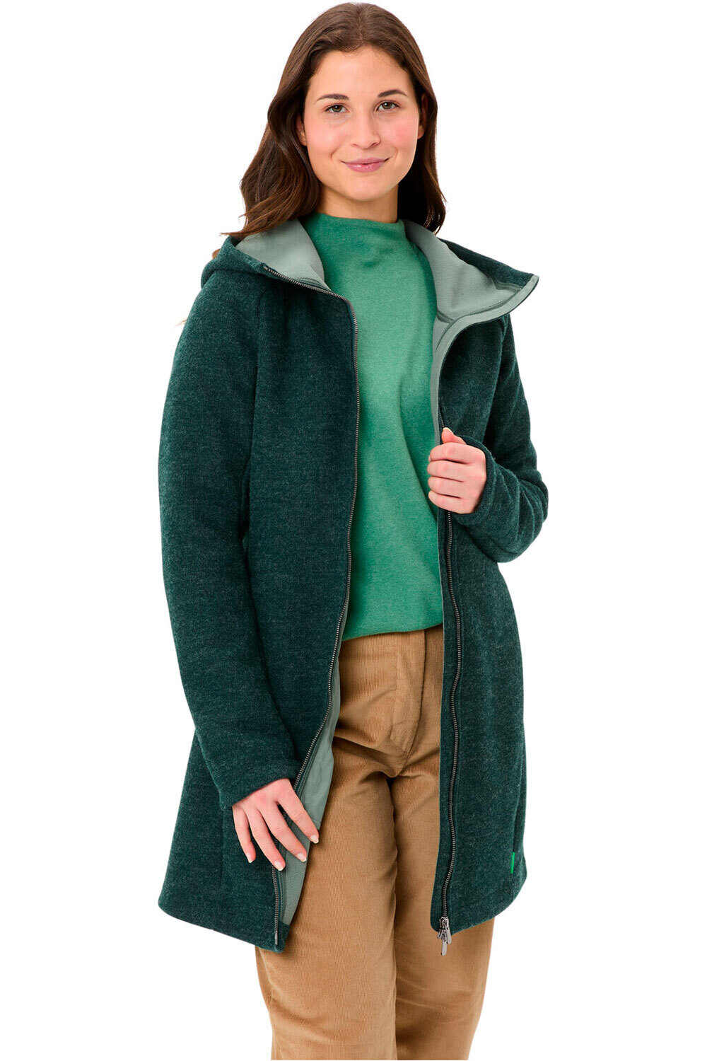 Vaude forro polar mujer Women's Tinshan Coat III vista detalle