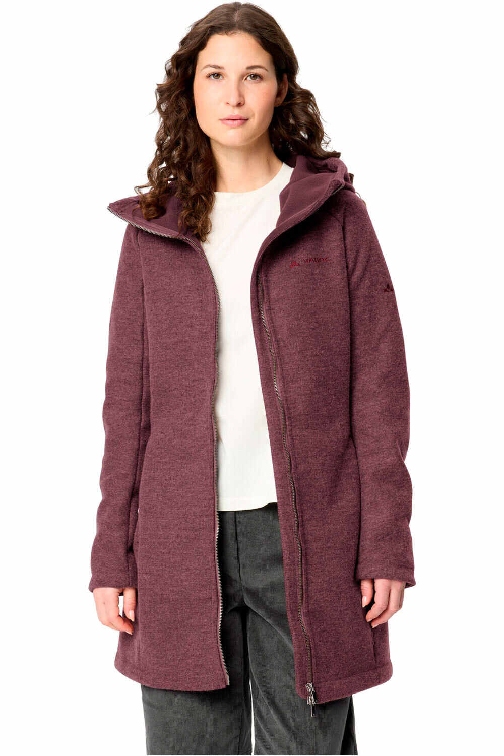 Vaude forro polar mujer Women's Tinshan Coat III vista detalle