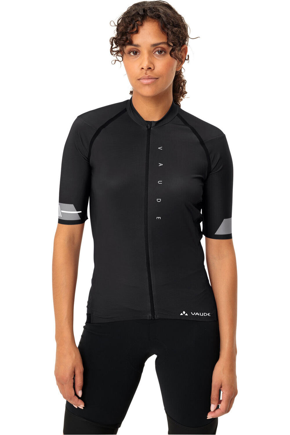 Vaude maillot manga corta mujer Women's Furka FZ Tricot II vista frontal