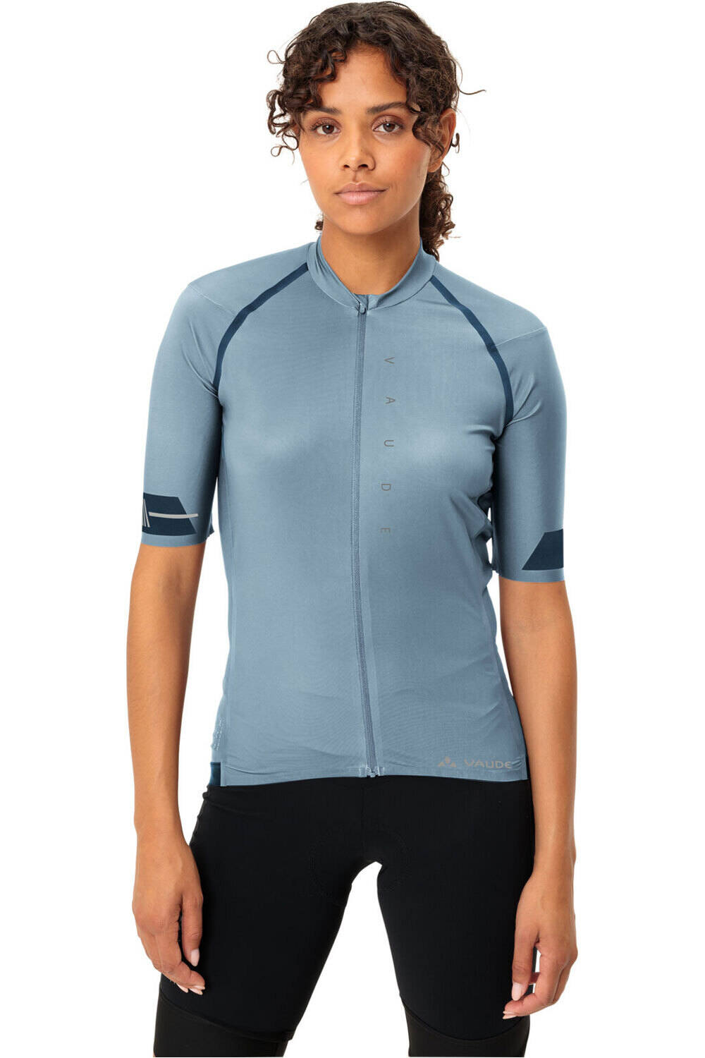 Vaude maillot manga corta mujer Women's Furka FZ Tricot II vista frontal