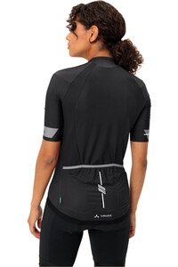 Vaude maillot manga corta mujer Women's Furka FZ Tricot II vista trasera