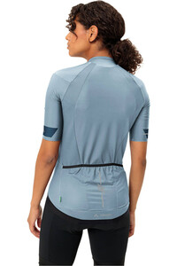 Vaude maillot manga corta mujer Women's Furka FZ Tricot II vista trasera