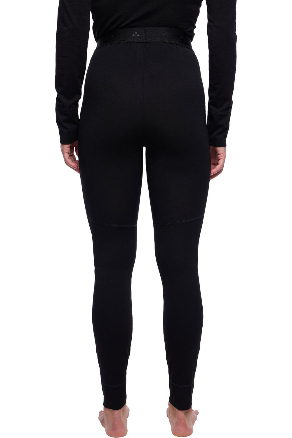 Vaude mallas trail running largas mujer Women's Monviso Wool Tights II vista trasera