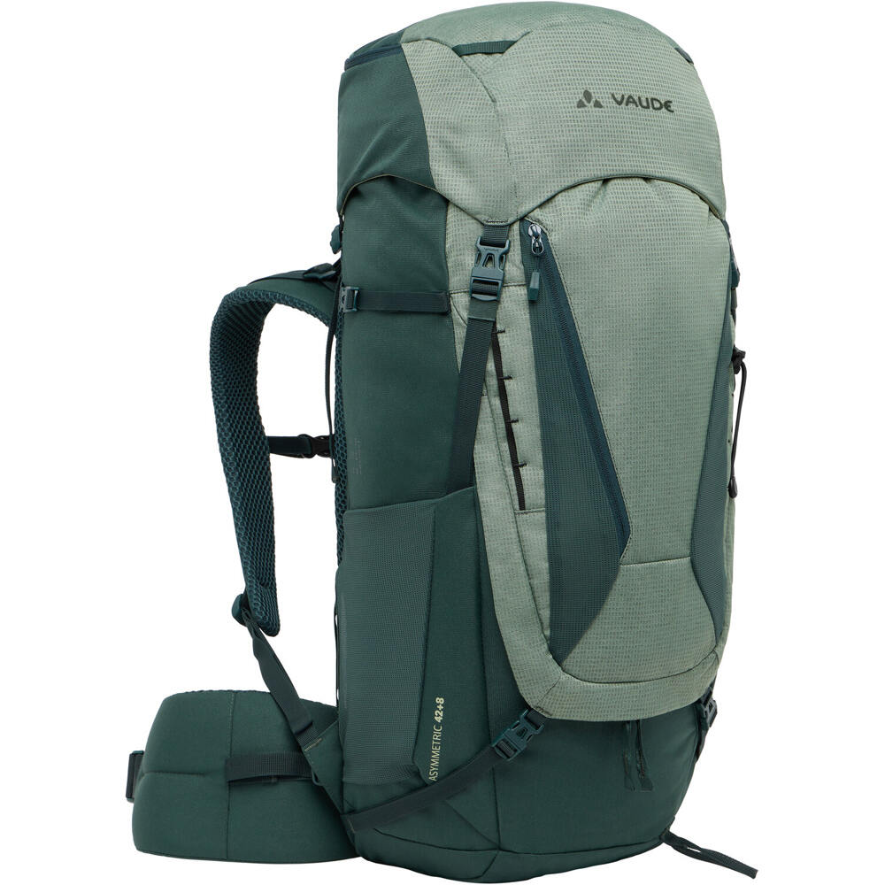 Vaude mochila montaña Asymmetric 42+8 vista frontal