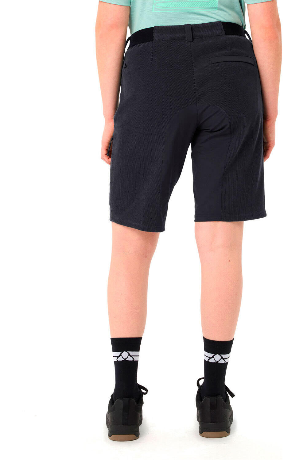 Vaude pantalón corto ciclismo mujer Women's Loamer Base Cord Shorts vista trasera