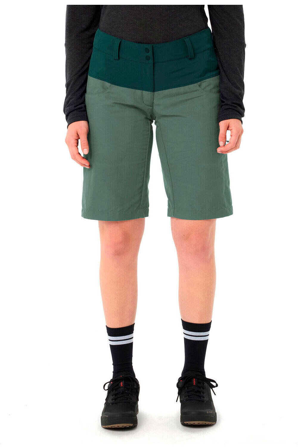 Vaude pantalón corto ciclismo mujer Women's Qimsa Shorts II vista frontal