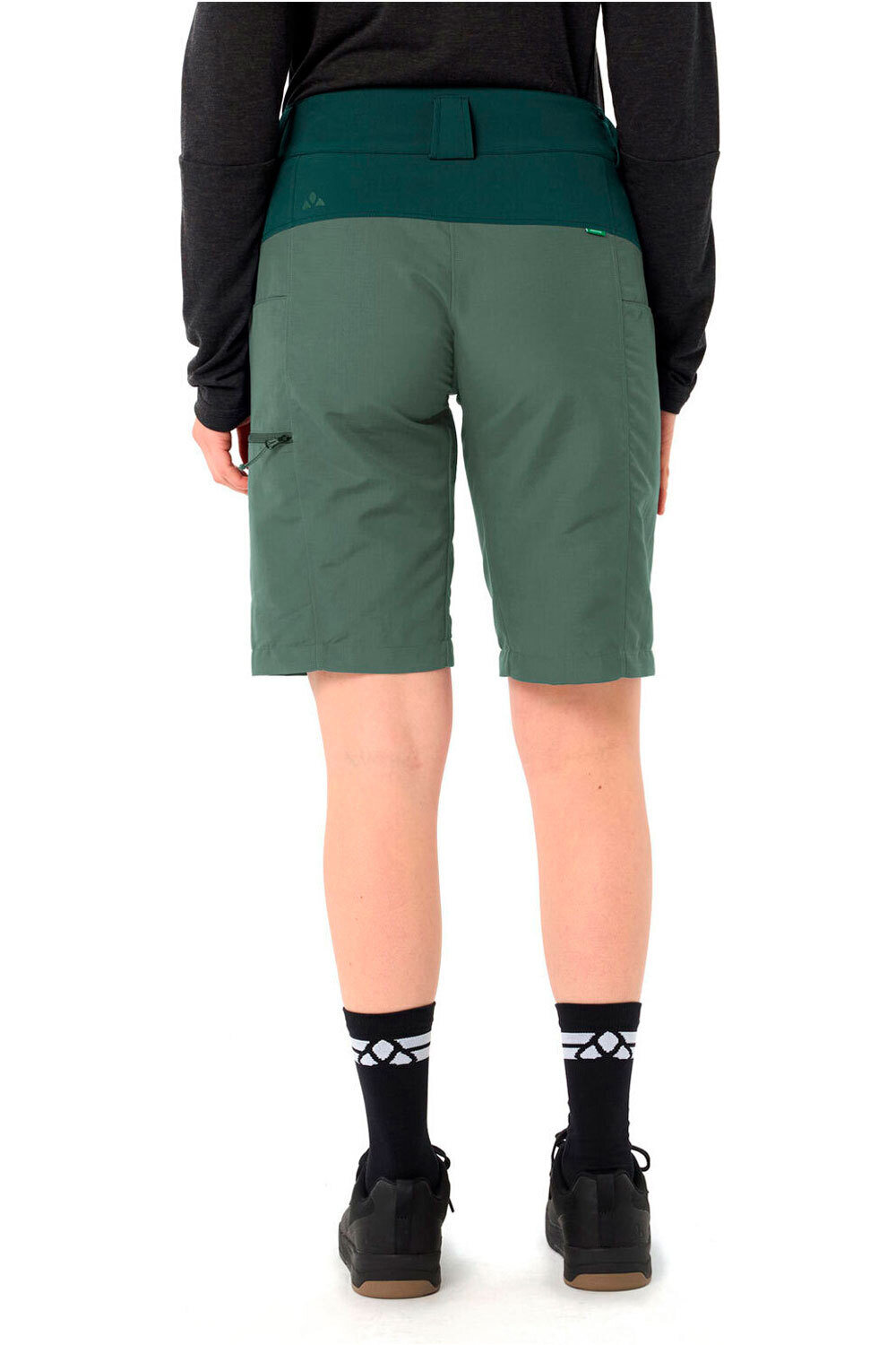 Vaude pantalón corto ciclismo mujer Women's Qimsa Shorts II vista trasera