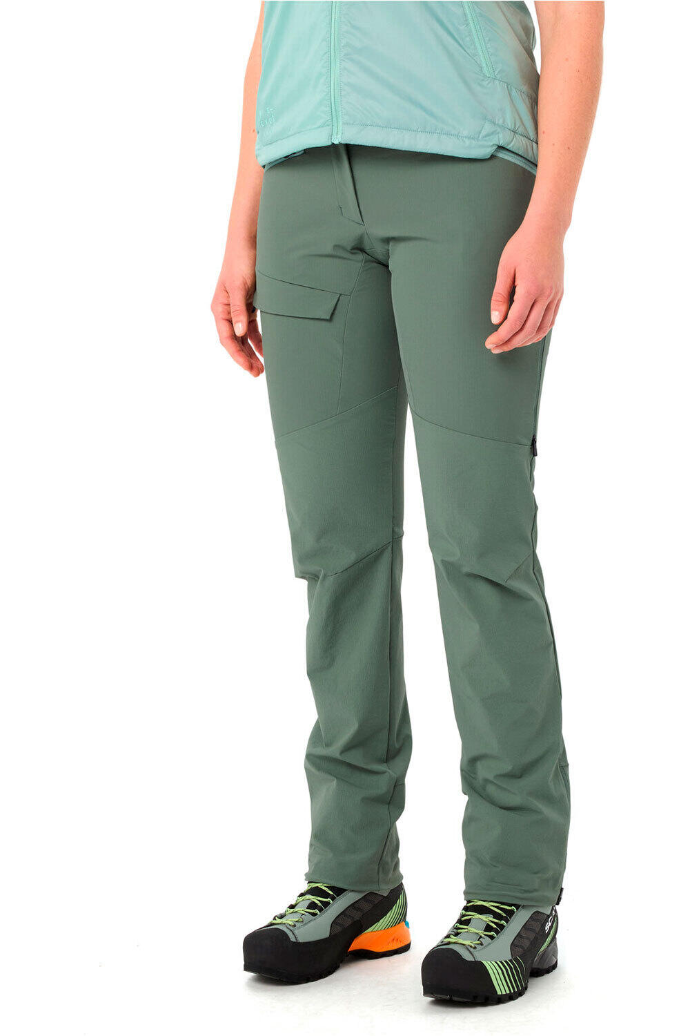 Vaude pantalón impermeable mujer Women's Croz Pants III vista detalle