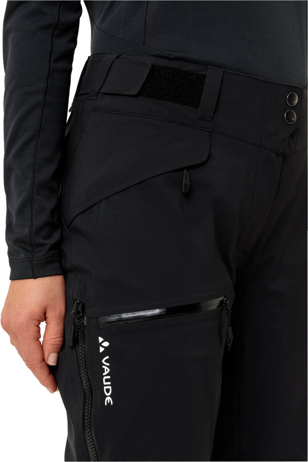 Vaude pantalón impermeable mujer Women's Monviso 3L Pants vista detalle
