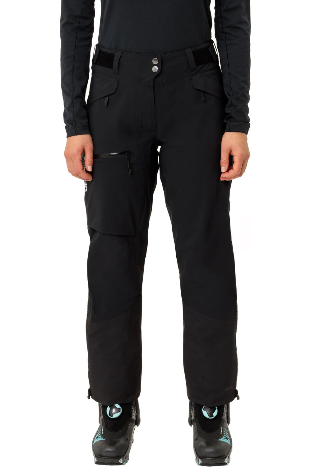 Vaude pantalón impermeable mujer Women's Monviso 3L Pants vista frontal