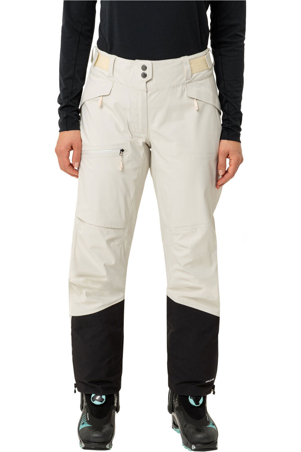 Vaude pantalón impermeable mujer Women's Monviso 3L Pants vista frontal