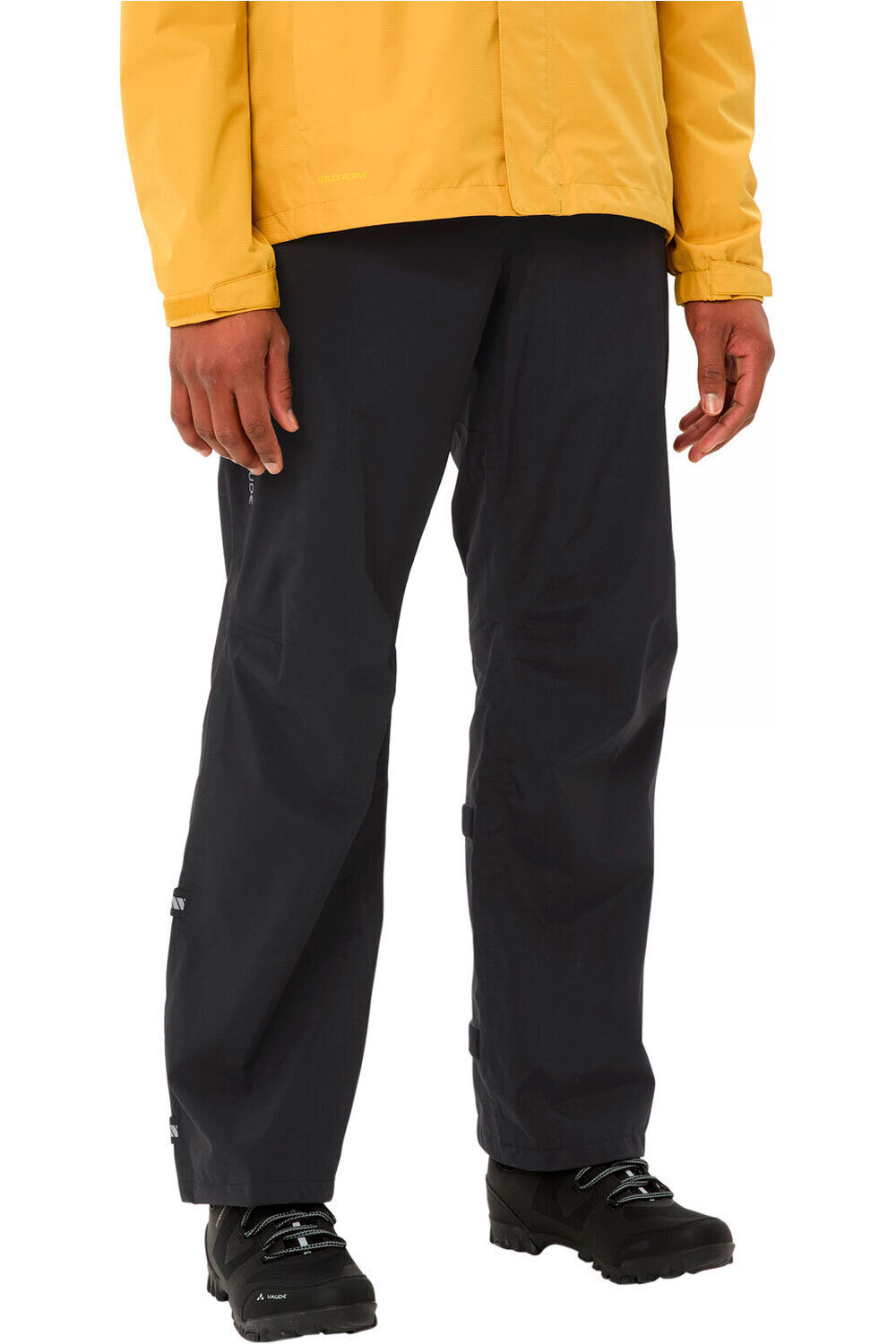 Vaude pantalón largo ciclismo hombre Men's Yaras Rain Pants IV vista detalle