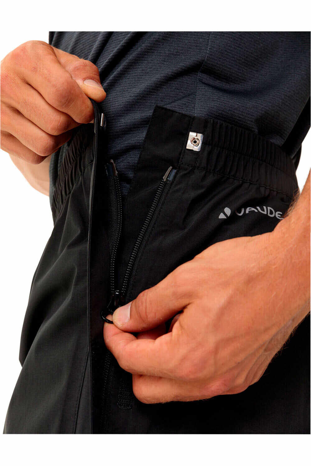 Vaude pantalón largo ciclismo hombre Men's Yaras Rain Zip Pants IV 03