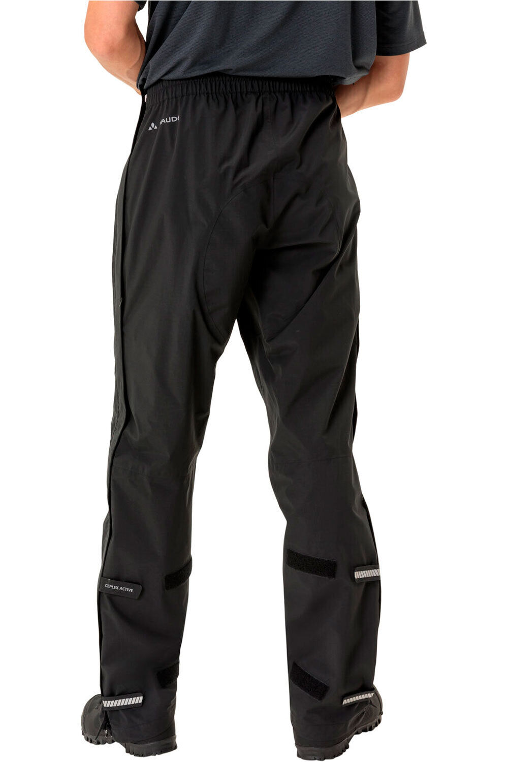 Vaude pantalón largo ciclismo hombre Men's Yaras Rain Zip Pants IV vista trasera