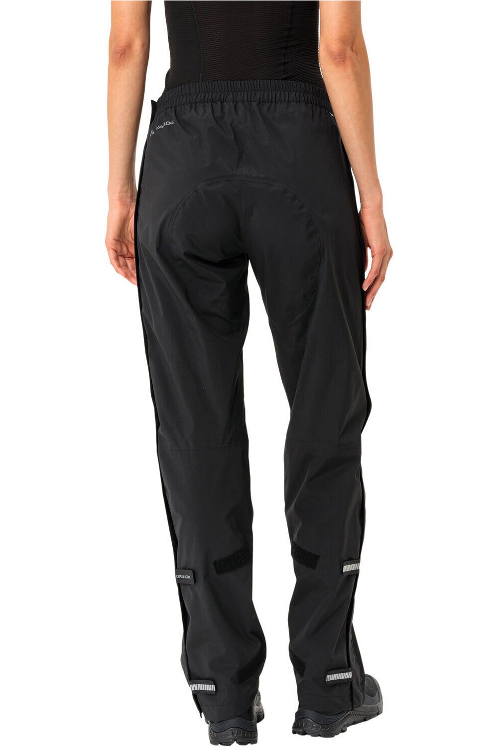 Vaude pantalón largo ciclismo mujer Women's Yaras Rain Zip Pants IV 01