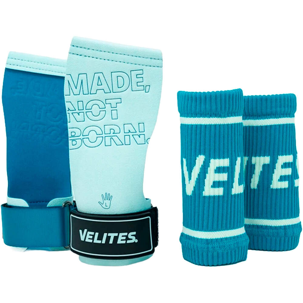 Velites muñequera Quad Pro Hand Grips Light Blue vista detalle