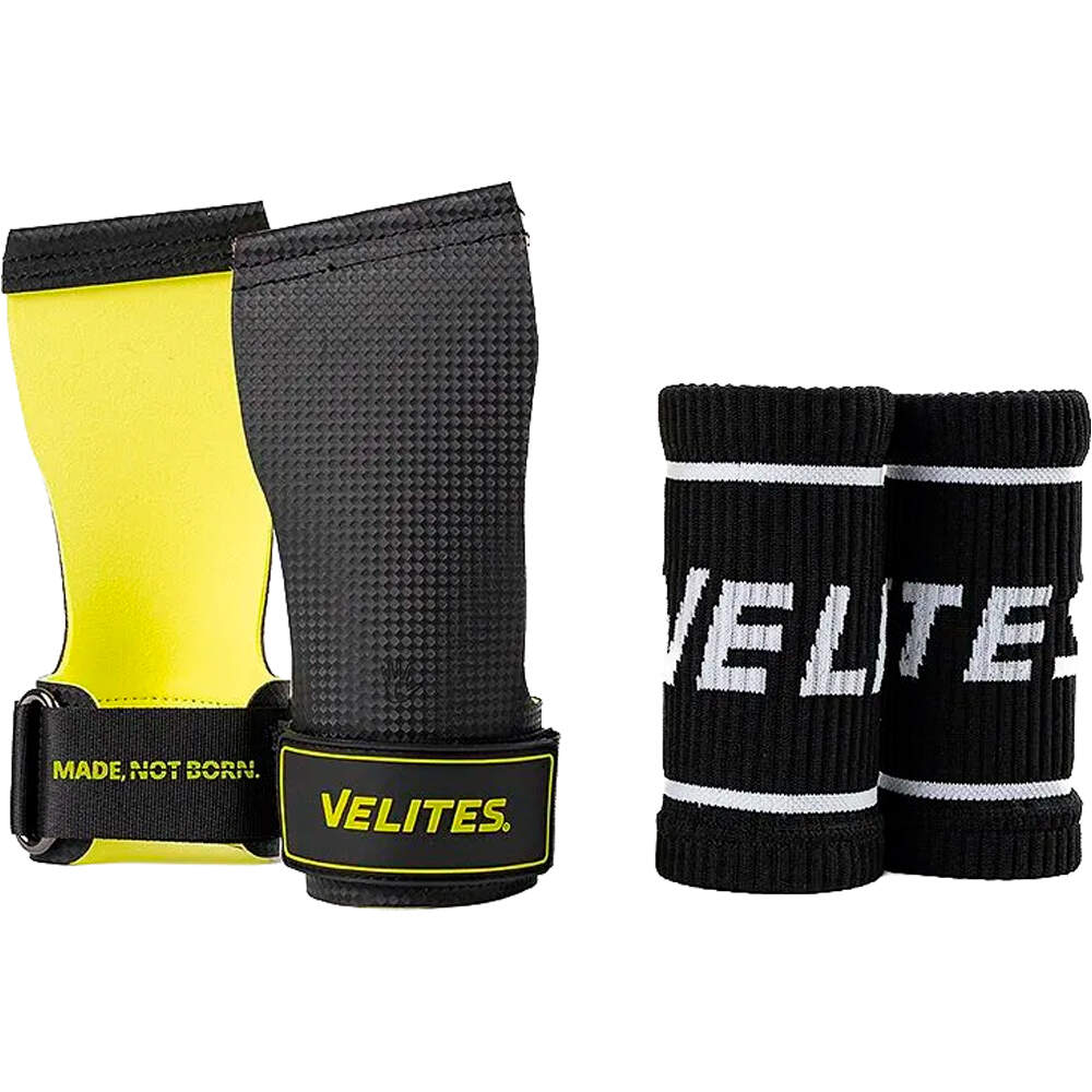 Velites muñequera Quad Ultra Hands Grips Black-Green vista trasera