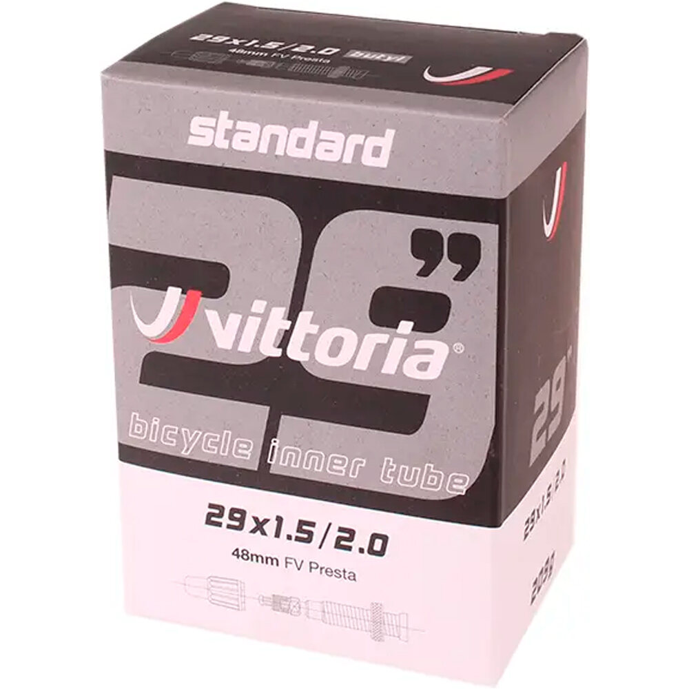 Vittoria cámara bicicleta mtb Camara 29x1.50/2.0 Presta 48mm vista frontal