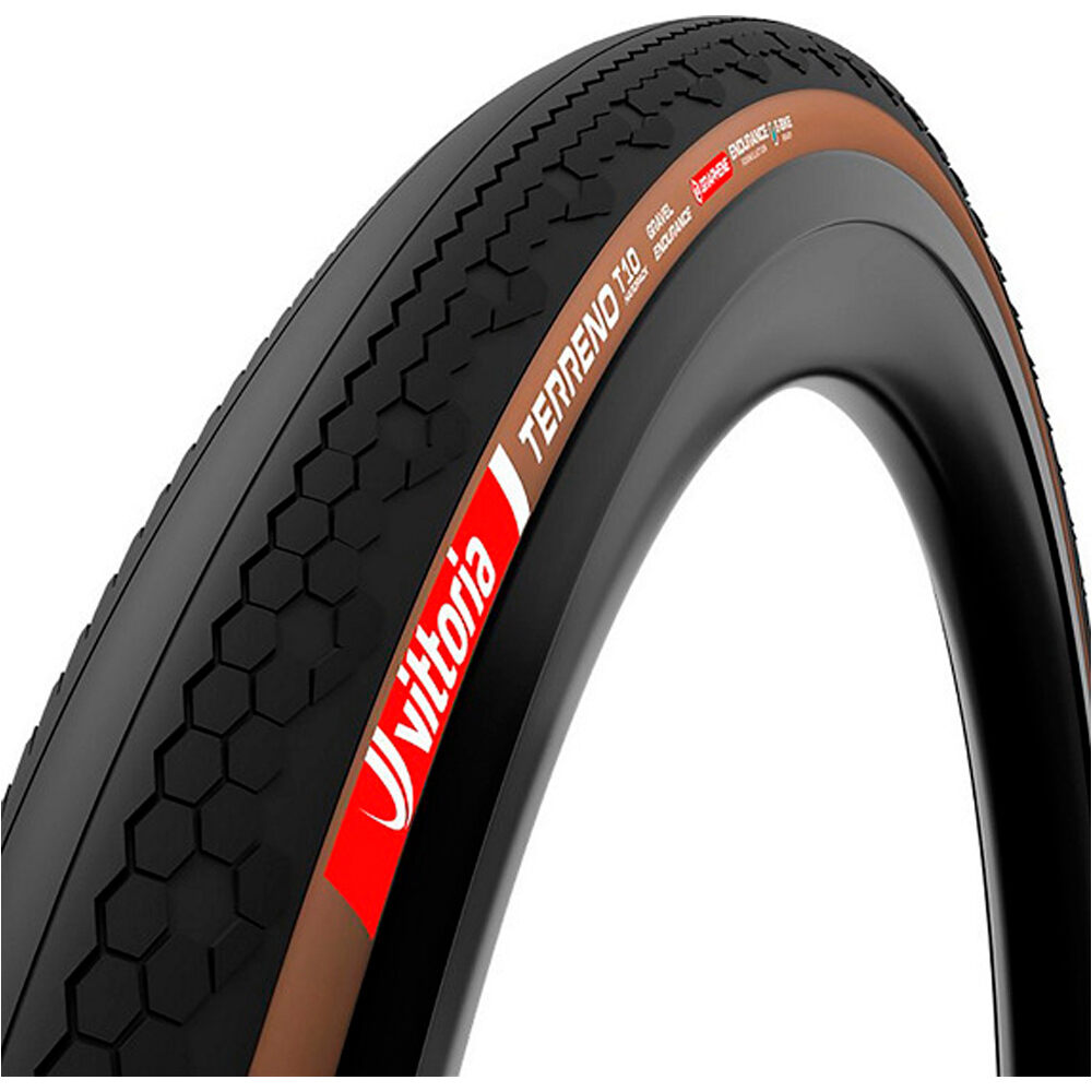 Vittoria cubiertas bicicleta paseo Tire Gravel Terreno T10 45-622/700x45c vista frontal